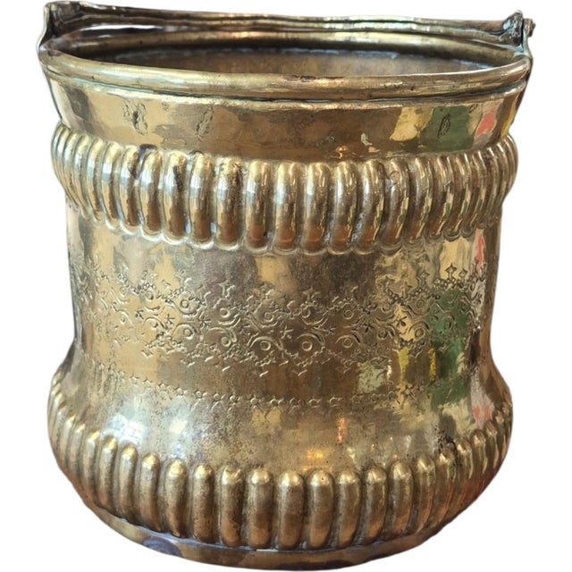 Rustic European 19th C French Brass Jardinere For Sale - Image 3 of 4