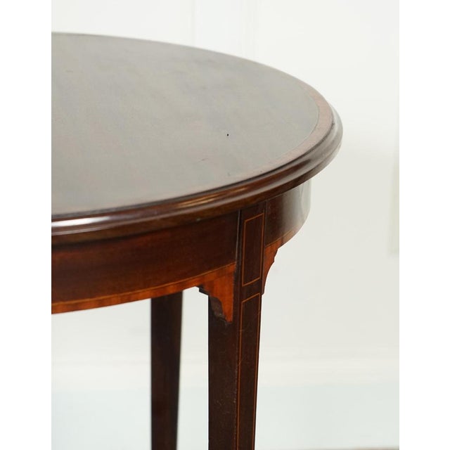 Edwardian Side End Wine Lamp Table For Sale - Image 9 of 13