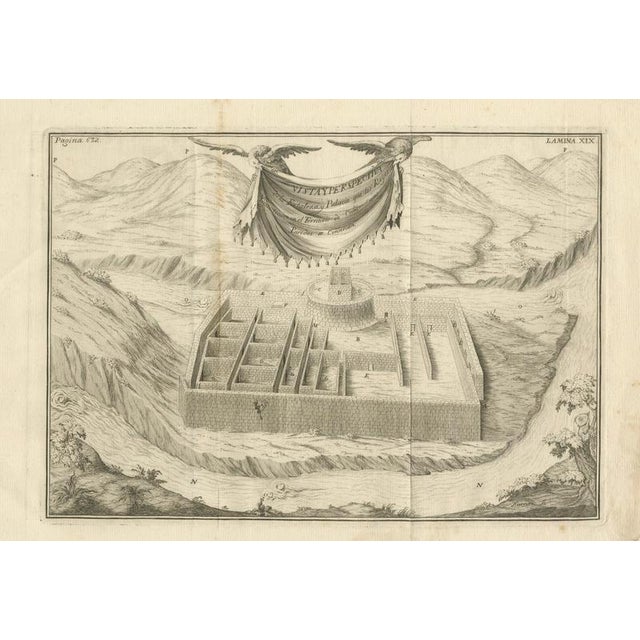Jorge Juan y Santacilia and Antonio de Ulloa, Inca Palace in Peru, 1748, Print For Sale - Image 10 of 10