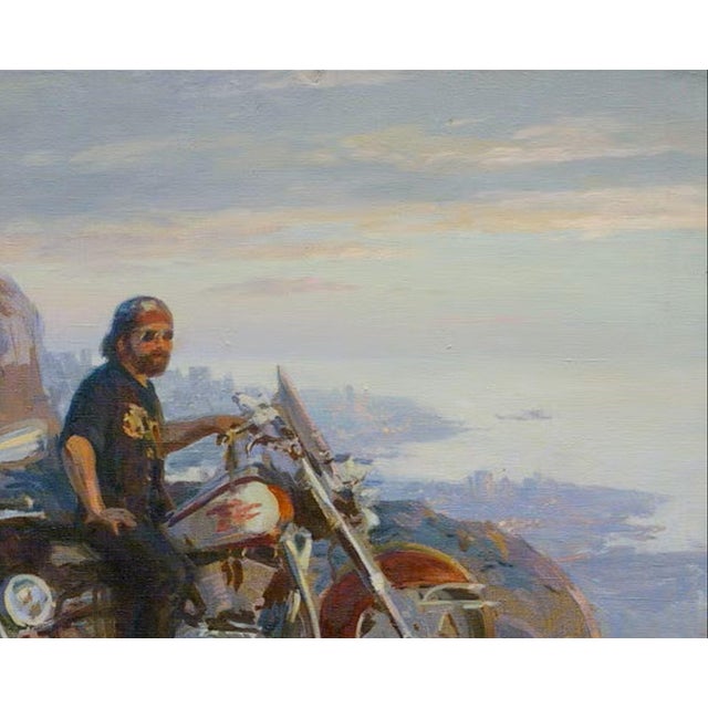 Campaign Mountain Landscape Oil Painting Original Ukrainian Artists Polyakov S. 80-100 00 For Sale - Image 3 of 6