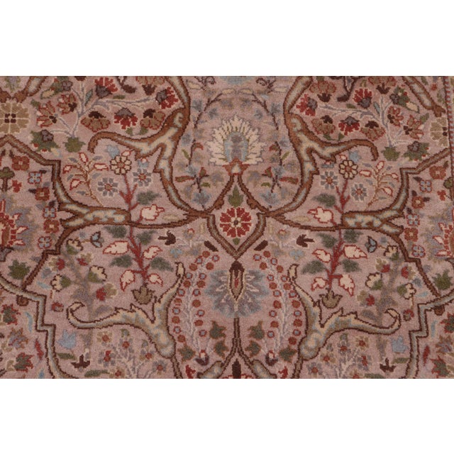 Shabby Chic Intricate Tabriz Pak-Persian Gray/Copper Wool Rug - 8'1'' X 10'3'' For Sale - Image 3 of 9