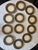 Set of 12 Pristine Hutschenreuther Black Knight Porcelain Dinner Plates – Gold Encrusted Pheasant & Fruit Motif, Mid-20th Century, Decorated in Usa For Sale - Image 9 of 10