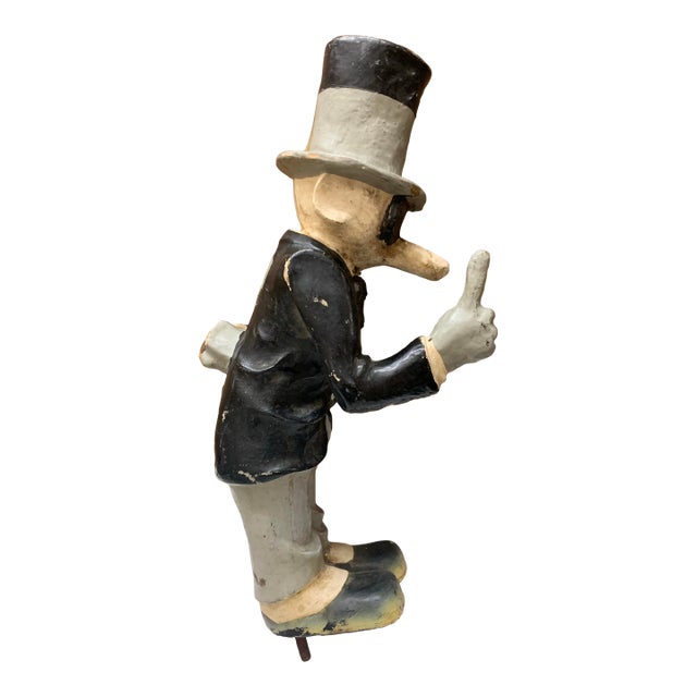 Rare 1930s-1940s Western Exterminator Chalkware Mascot - "Mr. Little" For Sale