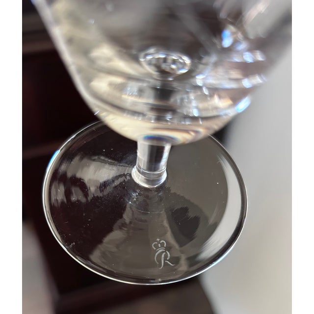 Glass Vintage Rosenthal Shadow Rose 1960’s Crystal Goblets Set of 6 For Sale - Image 7 of 10