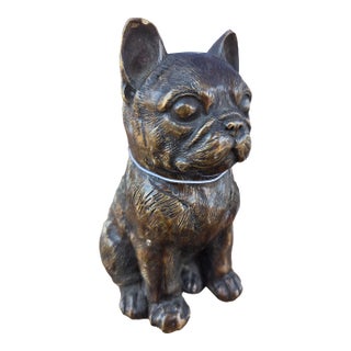 Cast Bronze French Bulldog Statue For Sale