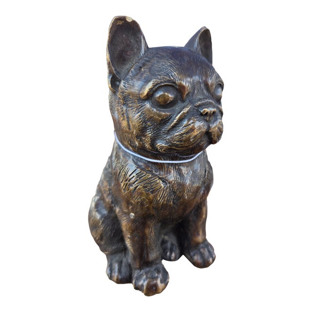 Cast Bronze French Bulldog Statue For Sale
