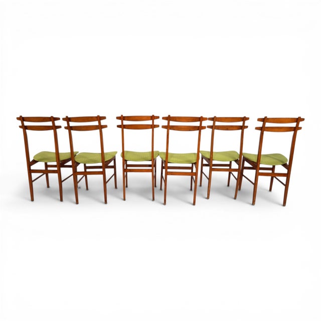 Brown Dining Chairs from Amma Torino, 1960s, Set of 6 For Sale - Image 8 of 18
