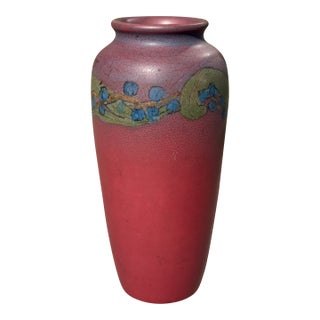 Antique Rookwood Pottery Vase Signed Sallie Coyne 1926 Arts & Crafts For Sale
