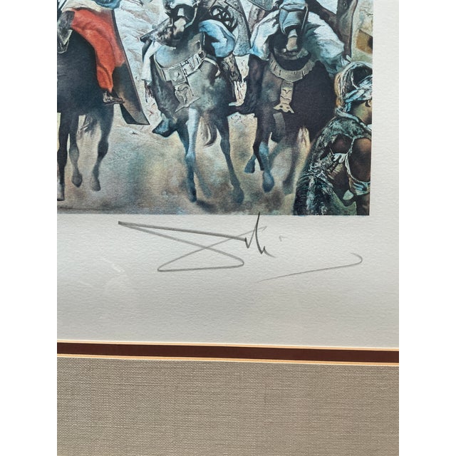Surrealism Salvador Dali "The Battle of Tetuan" Signed Numbered Lithograph With Coa Receipt For Sale - Image 3 of 9