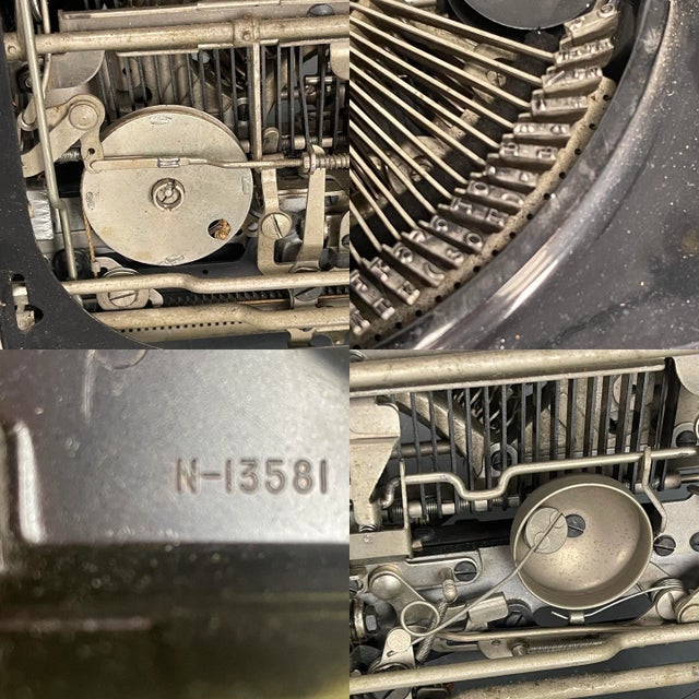 Metal Vintage 1931 Remington Portable Model 5 Noiseless Typewriter Antique Rare Model For Sale - Image 7 of 12