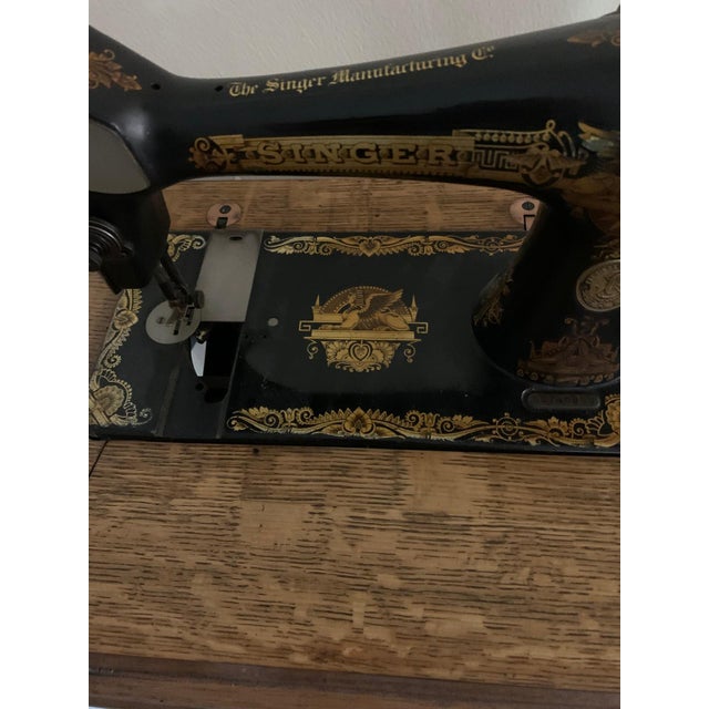 Antique Singer Sewing Machine in Cabinet For Sale In West Palm - Image 6 of 6
