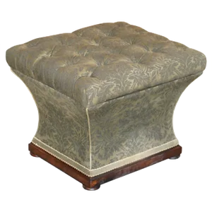 Victorian Ottoman Stool Footstool with Storage, 1860s