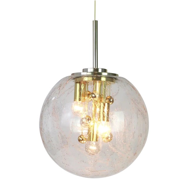 Large Sputnik Big Ball Pendant from Doria, Germany, 1970s For Sale
