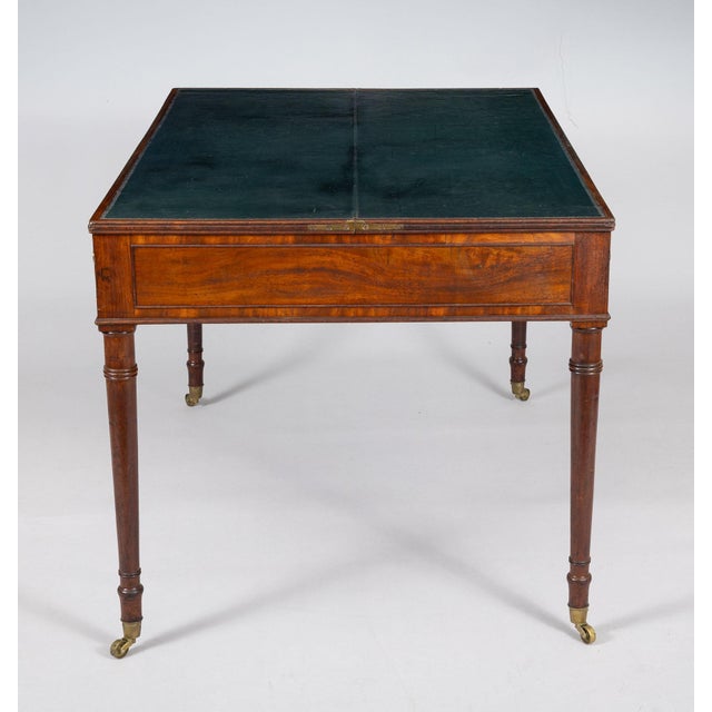 Mid 19th Century Victorian Mahogany Flip-Top Writing Table For Sale In Boston - Image 6 of 13