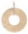 Diamond Textured Circle Pendant, 14k Yellow Gold, Length 1.38 In For Sale