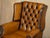 Fine Comfortable Chesterfield Wingback Brown Leather Armchairs, 1960s, Set of 2 For Sale - Image 4 of 18