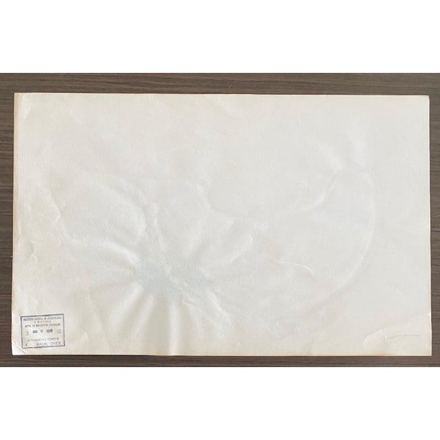 Paint Armando Villagran, Surrealist Latin American Mixed Media - Woman In Green Pants With Ship, 1971 For Sale - Image 7 of 8