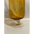 Contemporary Seed Buble Tall Amber Footed Art Glass Vase For Sale - Image 3 of 4