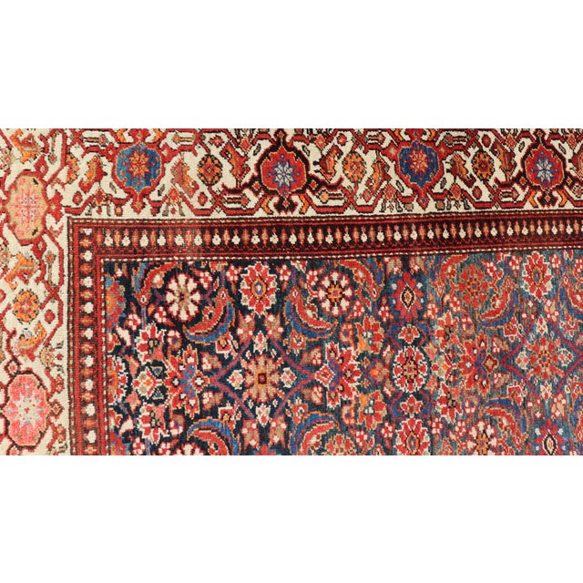 Antique Persian Fine Malayer Rug With All-Over Floral Design 4'3 X 6'3 For Sale In Atlanta - Image 6 of 12