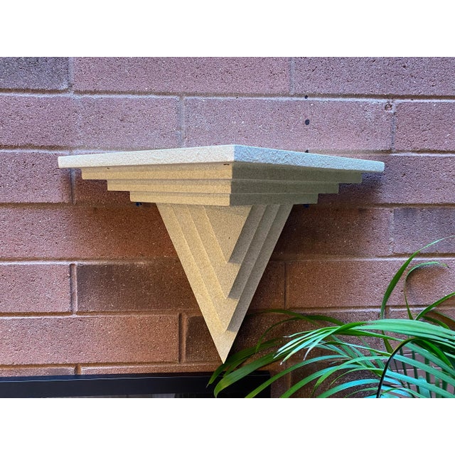 These incredible Art Deco textured matching shelves will make a fine architectural statement to your home or office. Very...