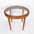 Side Table with Oval Glass Top For Sale - Image 10 of 12