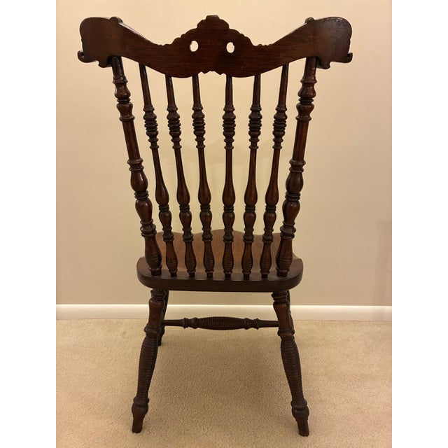 irca Late 19th–Early 20th Century • Solid Hardwood • Victorian / Renaissance Revival A beautifully detailed antique side...