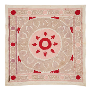 Bohemian Suzani Wall Tapestry 4'9'' X 5'2''