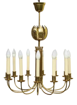 Chandelier from Vereinigte Werkstätten, 1950s