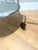 Early 20th Century Mid Century Modern Bar Tea Cart Glass Shelves For Sale - Image 5 of 9