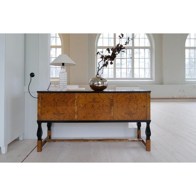 Midcentury large and rare modern bubble/drop table lamp design by Carl Fagerlund for Orrefors Glasbruk in Sweden. The...