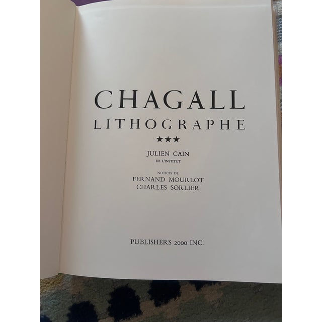 White Limited Japanese Edition of Marc Chagall Lithographie For Sale - Image 8 of 8
