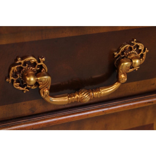 Maitland Smith Mahogany Narrow China Cabinet For Sale - Image 12 of 18