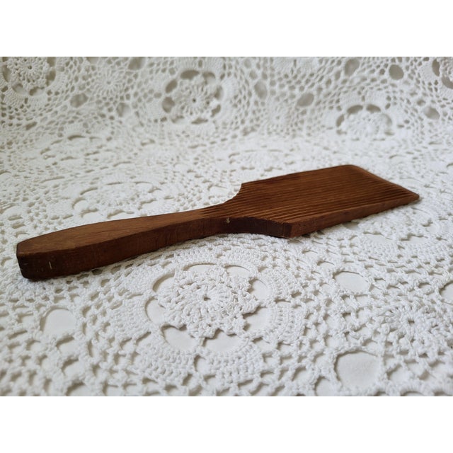 Farmhouse 1930s Rustic Farmhouse Primitive Wooden Paddles - Pair For Sale - Image 3 of 10