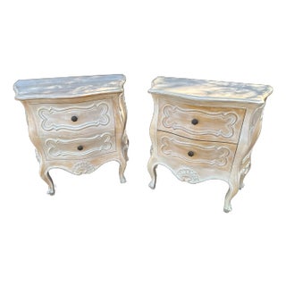 French Provincial Style Nightstands, a Pair For Sale