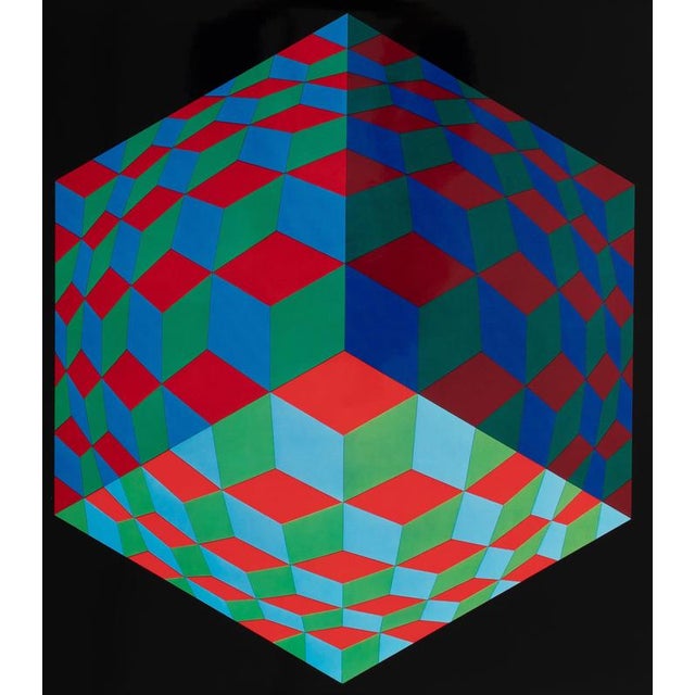 Victor Vasarely (1906-1997) HAT-VI Heliogravure after a work by the artist On heavy paper, 41 x 41 cm (approx. 16 x 16...