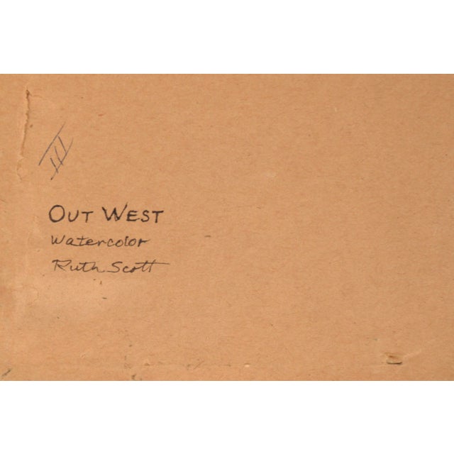 Purple "Out West" Rocky Mountain Landscape by Ruth Scott For Sale - Image 8 of 9