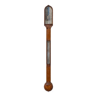 Antique Irish Oak Stick Barometer by Spencer & Son, Dublin For Sale