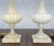Pair of Fine Elegant Alabaster Marble Onion Shape Bases Table Lamps Clean! For Sale - Image 10 of 13