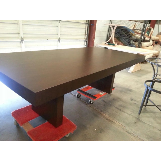 Mid-Century Modern Mid-Century Modern Style Espresso Finish Dining Table For Sale - Image 3 of 5