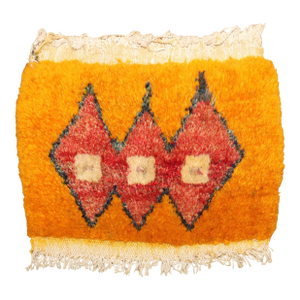 Vintage Zabihi Collection Turkish Tulu Mini Rug