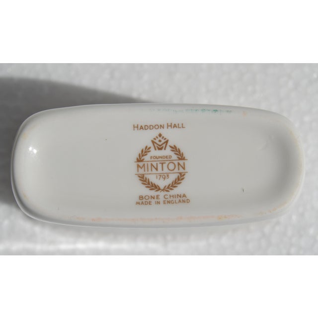 Late 20th Century Minton Haddon Hall Cigarette Holder Fine Bone China 24k Gold For Sale - Image 13 of 14