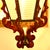 1940s Large 6-Sided Chandelier in Frosted Glass with Wrought Iron Bird Decorations, Italy, 1940s For Sale - Image 5 of 14