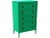 The great vintage tall boy has been sanded down to the original wood and painted in this fun green finish. Great Addition...