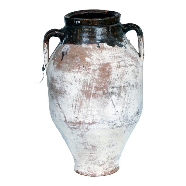 Vintage Mediterranean Terracotta Olive Oil Jar For Sale In Los Angeles - Image 6 of 7