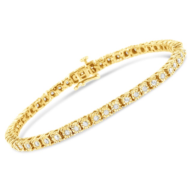 This feminine and luxe tennis bracelet is made up of the most lovely, multifaceted rose cut diamonds, reminiscent of...