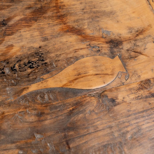Chinese Antique Chinese Patched Cypress Tea Table, 19th Century For Sale - Image 3 of 6