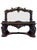 Large Antique Victorian Console Table in Carved Mahogany with Mirror Back For Sale