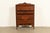 Berkey & Gay Berkey & Gay Style Antique Art Deco Carved Walnut Highboy Dresser, Circa 1930s For Sale - Image 4 of 11