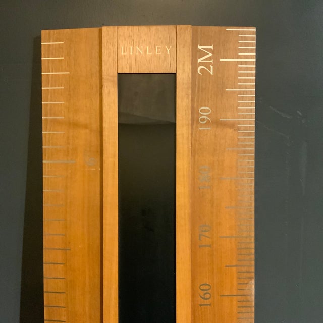 LIFE SIZE HEIGHT CHART IN WALNUT. Seven feet tall
