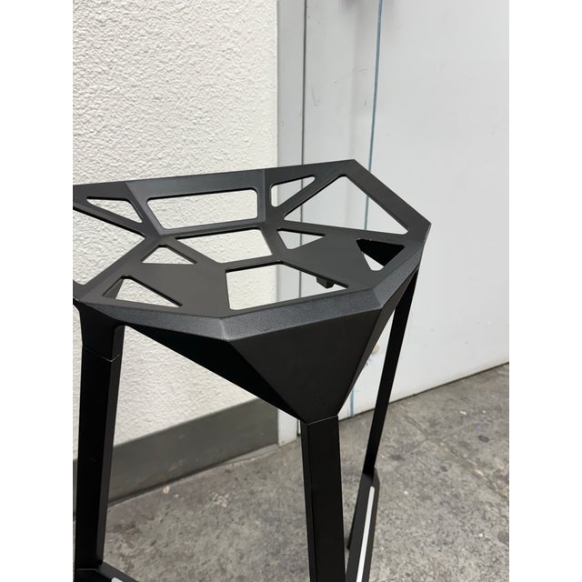 Minimalism Konstantin Grcic for Magis Stool_One Counter Stools, Set of Four For Sale - Image 3 of 12